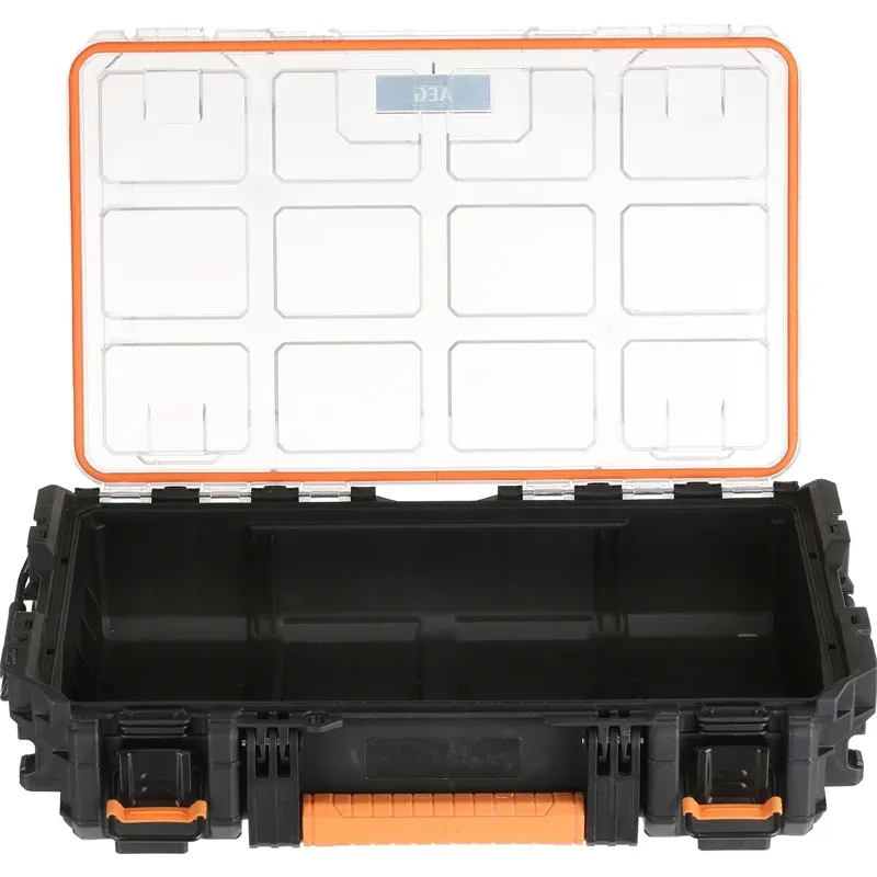 AEG Quickstack Clear Top Organiser with 10 Removable Tubs