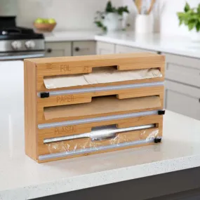 Bamboo Food Wrap Organizer