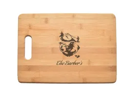 Bear Family Name Kitchen Chef Baker Engraved Cutting Board CB21