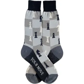 Chess Men's Crew Socks