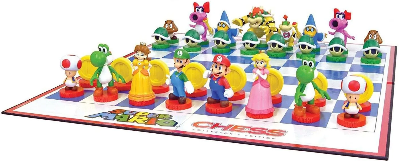 Chess Set Super Mario Tin Box Collectors Edition Set