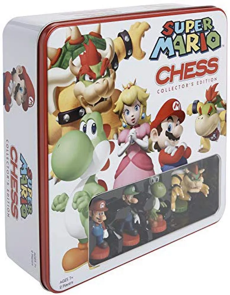 Chess Set Super Mario Tin Box Collectors Edition Set