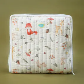 Fancy Fluff Organic Cotton Storage Bag- Woodland