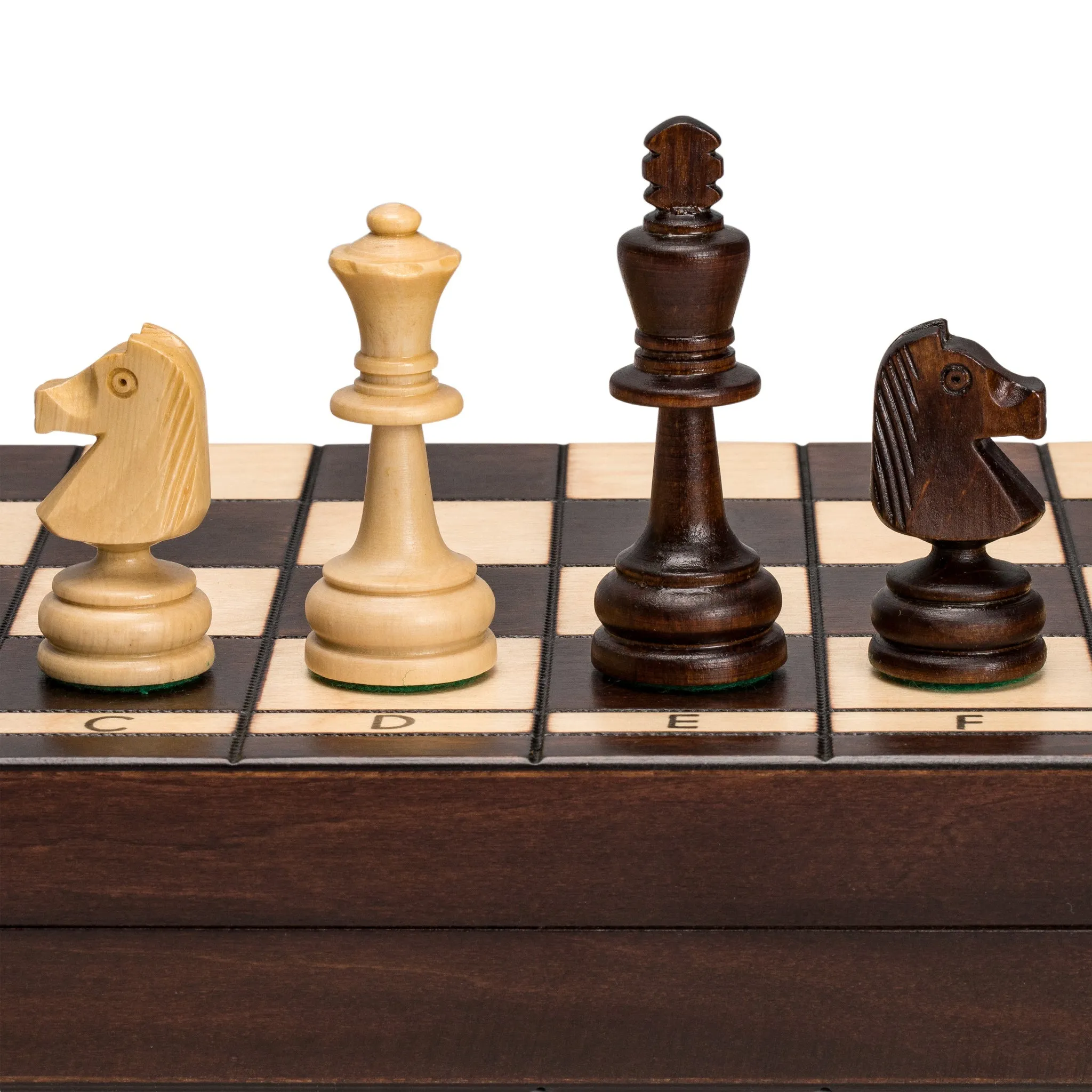 Husaria European International Chess Wooden Game Set - Olympic - 16.5 Inches