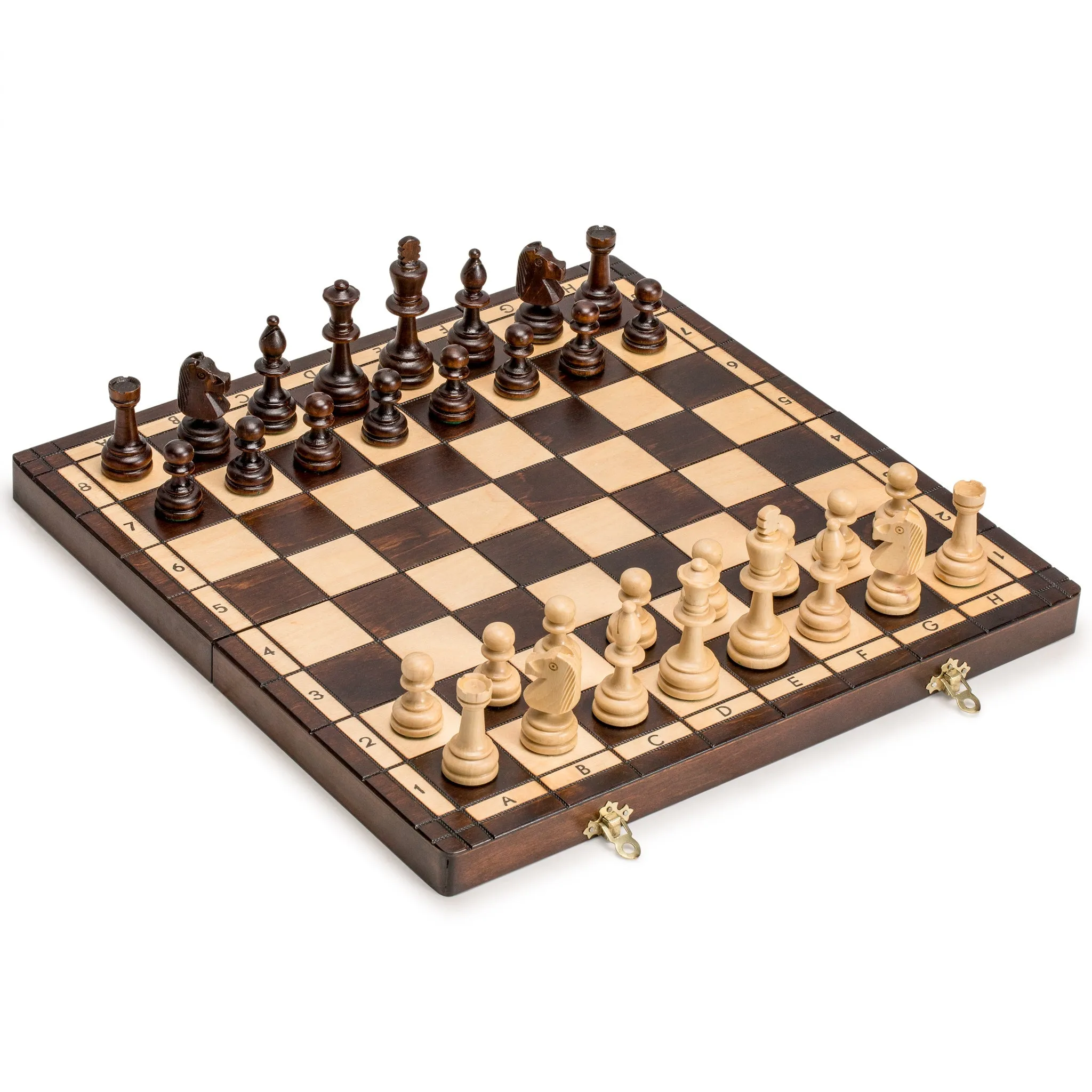 Husaria European International Chess Wooden Game Set - Olympic - 16.5 Inches