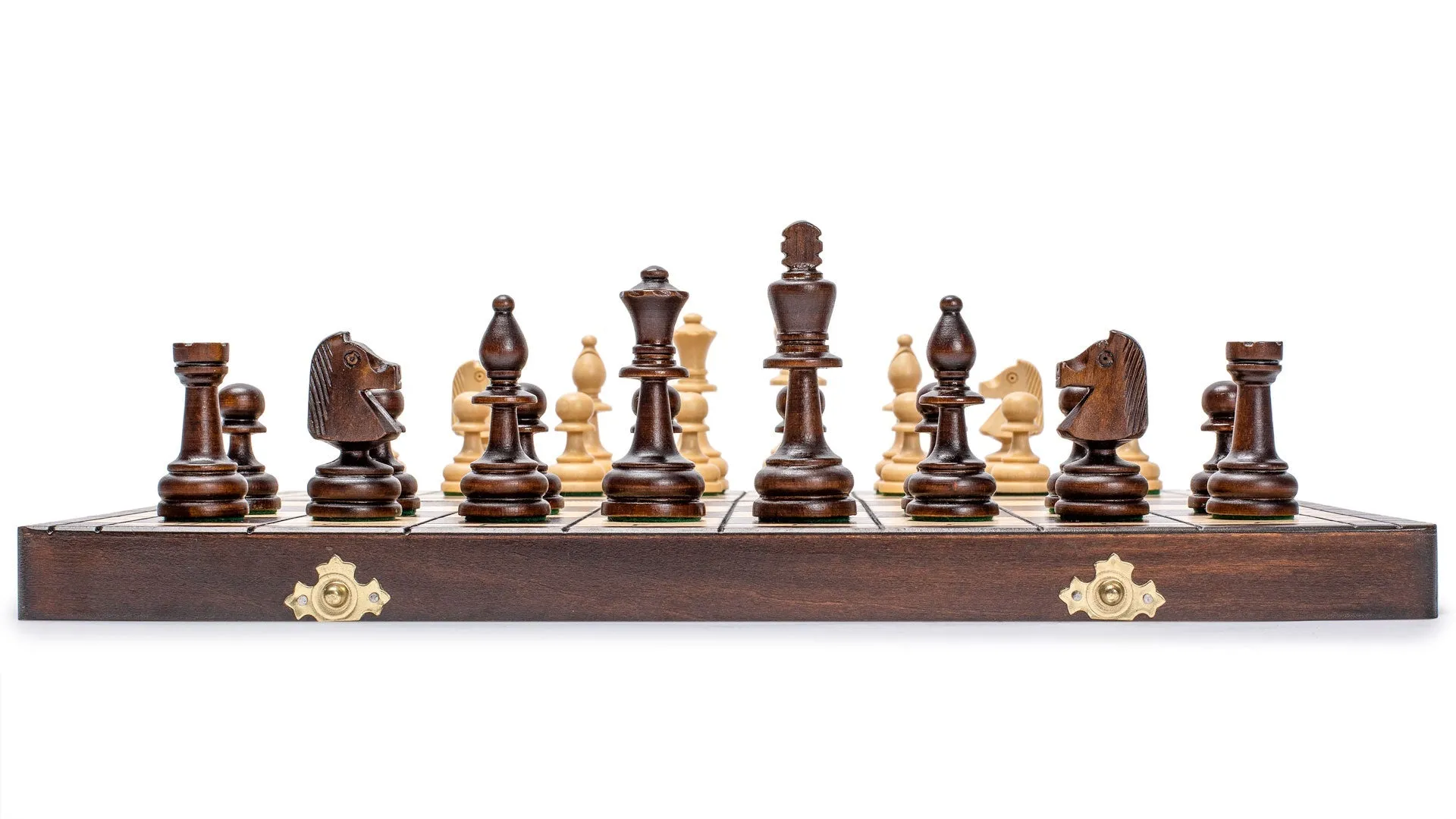 Husaria European International Chess Wooden Game Set - Olympic - 16.5 Inches