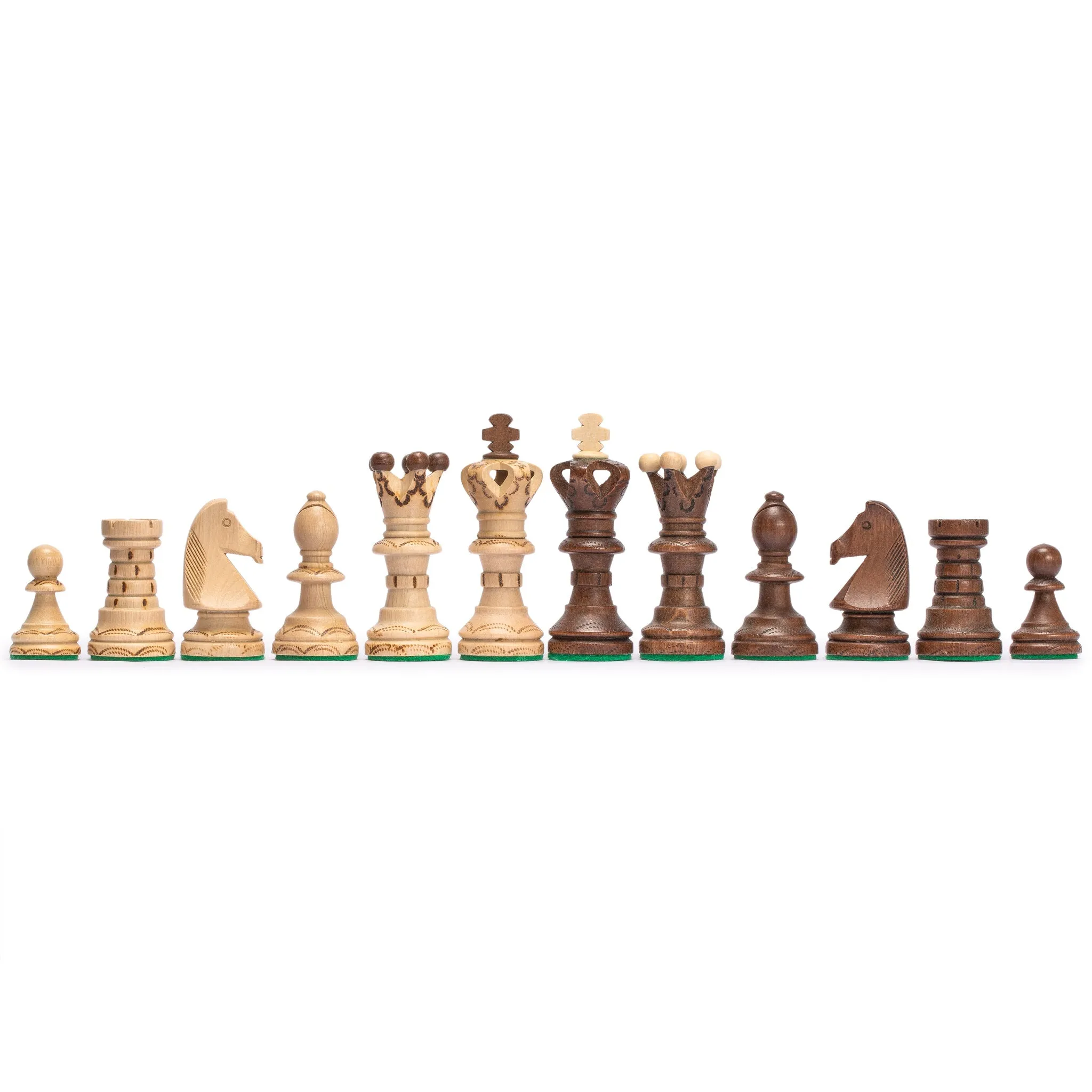 Husaria European International Chess Wooden Game Set, "Ambassador" - 21.7"