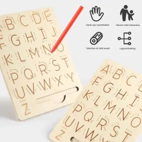 Montessori Double-Sided Alphabet Tracing Board - 324