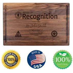 "Recognition" Customized Cutting Board