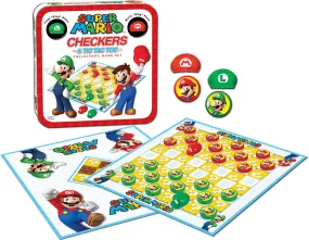 Super Mario Checkers & Tic Tac Toe Collector's Set